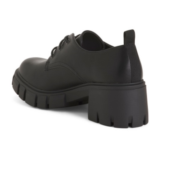 MADDEN GIRL Black Lug Sole Lace Up Shoes Size 8.5 - New In Box - Reemoly - Picture 13 of 14